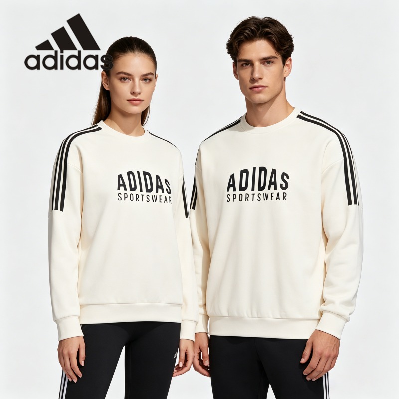 Street Fashion Adidas - سويت شيرت أديداس بقلنسوة بلونين متباينين