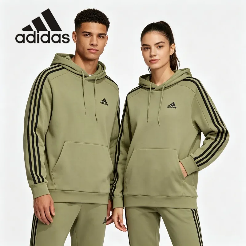 Street Fashion Adidas - هودي أديداس بطبعة التريفول الكبيرة من