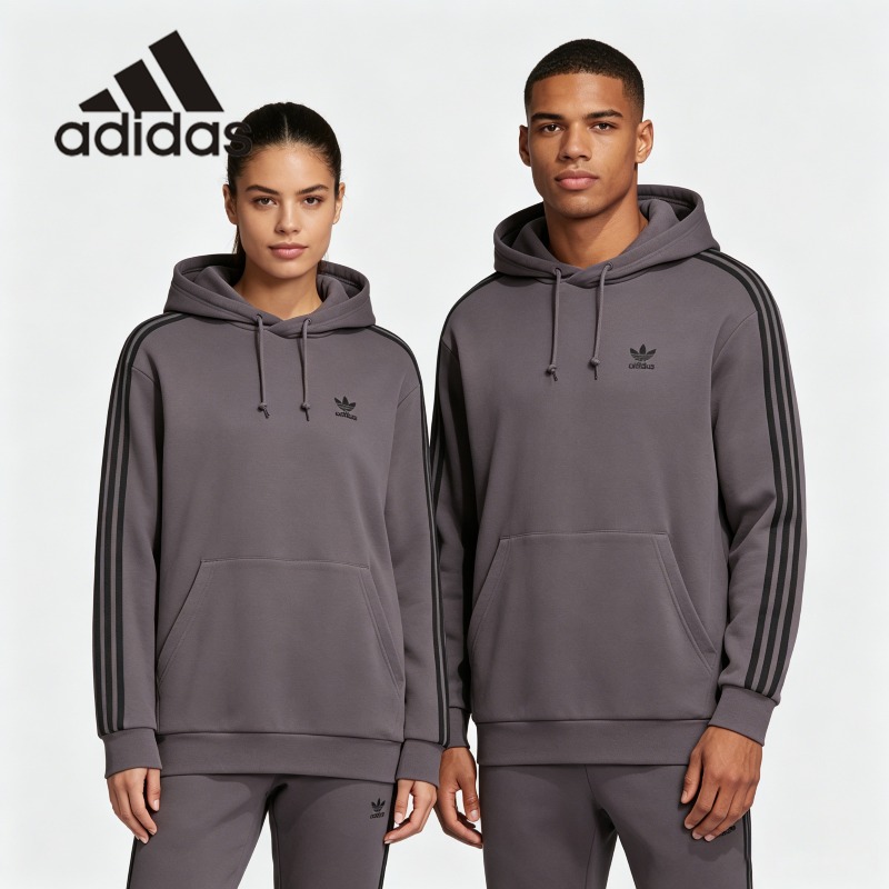 Street Fashion Adidas - هودي أديداس بحافة غير متماثلة بتصميم