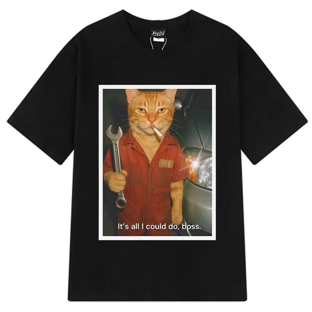 تي شيرت نسائي بتصميم قطة مضحكة - مراجعة Fashion Street Cat وسعره